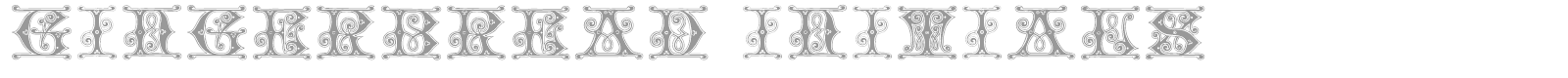 Gingerbread font preview