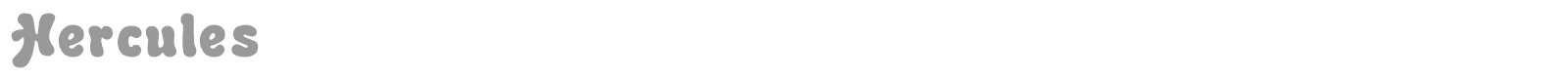 Hercules font preview