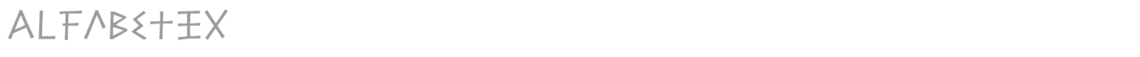 Alfabetix font preview