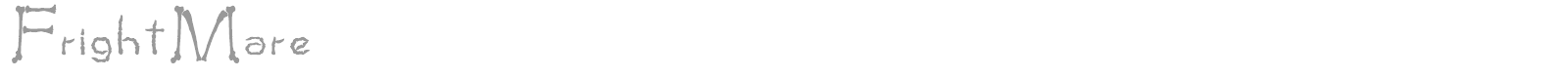 FrightMare font preview