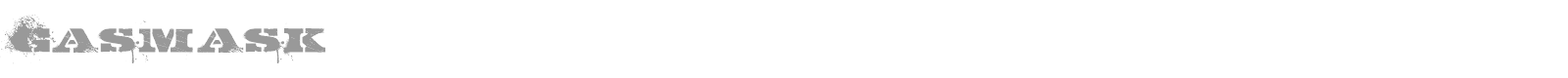 Gasmask font preview