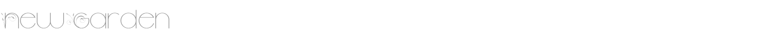 New Garden font preview