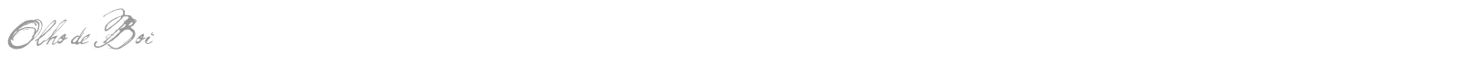 Olho De Boi font preview