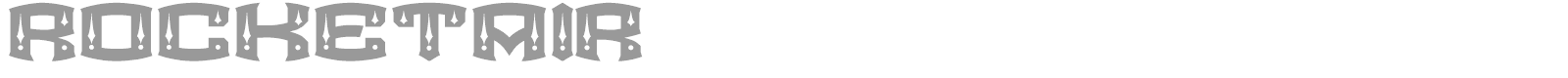 Rocketair font preview