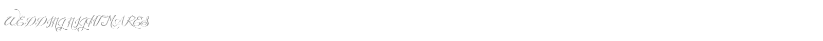 Wedding Nightmares font preview