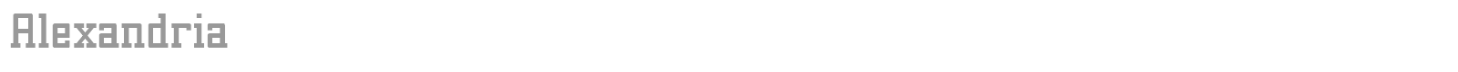 Alexandria font preview