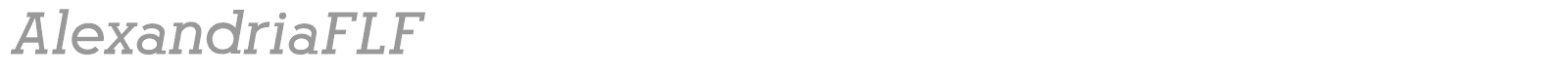Alexandria font preview