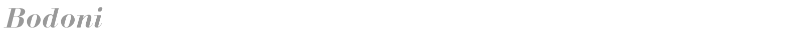 Bodoni font preview