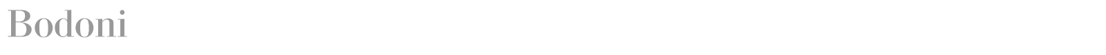 Bodoni font preview