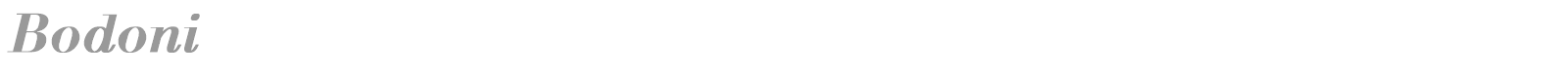 Bodoni font preview