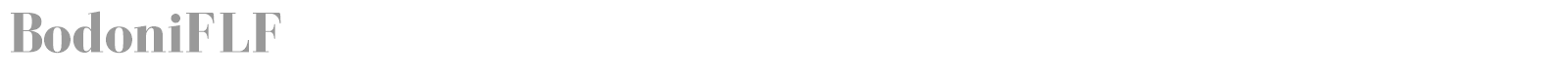 Bodoni font preview
