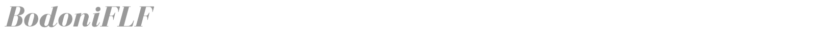 Bodoni font preview