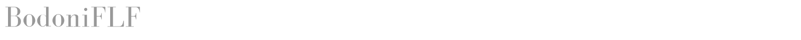 Bodoni font preview