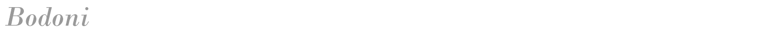 Bodoni font preview