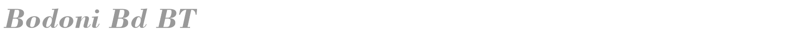 Bodoni font preview