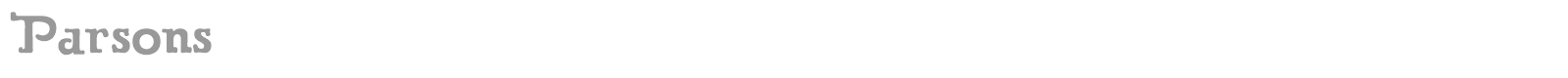 Parsons font preview