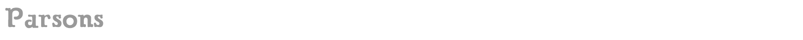 Parsons font preview
