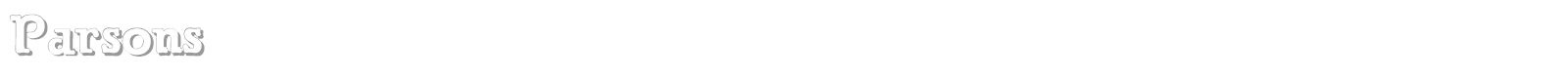 Parsons font preview