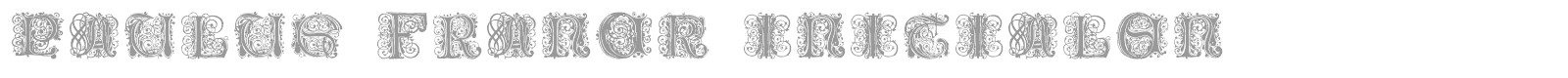 Paulus Franck Initialen font preview