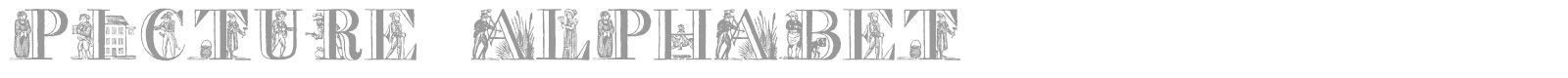 Picture Alphabet font preview