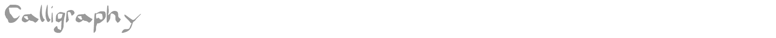 Calligraphy font preview