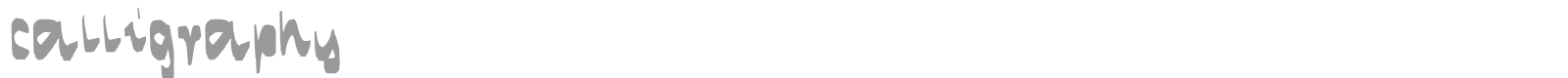 Calligraphy font preview