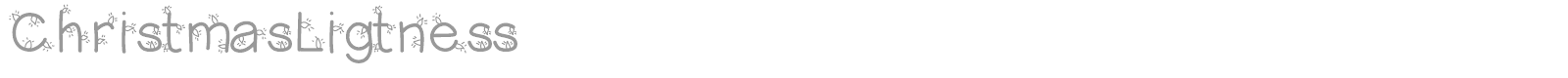 Christmas Lightness font preview