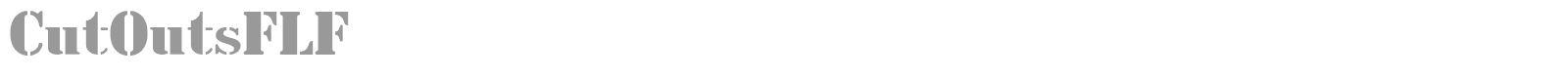Cut Outs font preview