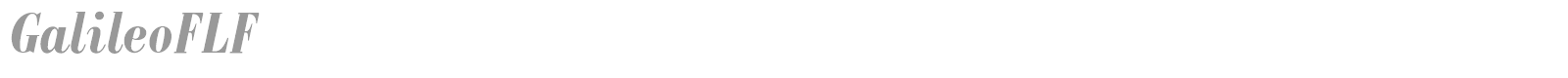 Galileo font preview