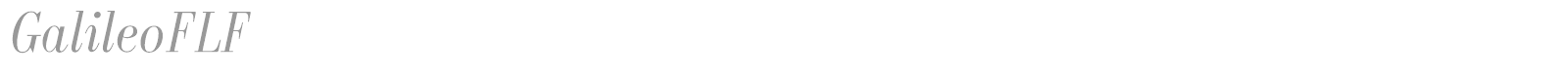 Galileo font preview