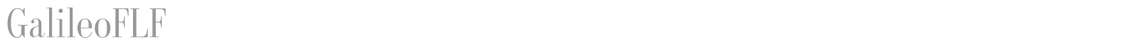 Galileo font preview