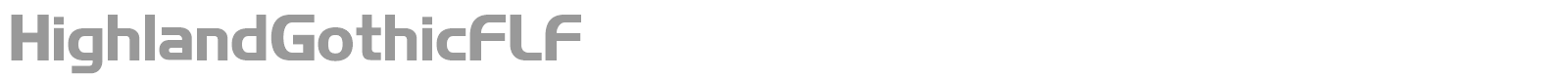 Highland Gothic font preview