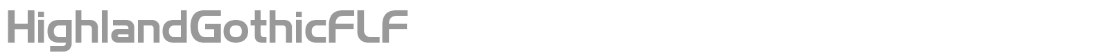 Highland Gothic font preview