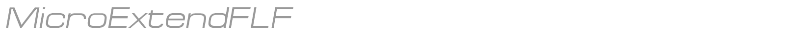 Micro Extend font preview