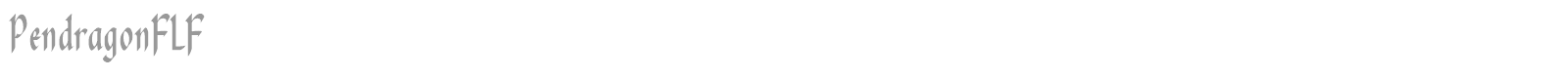Pendragon font preview