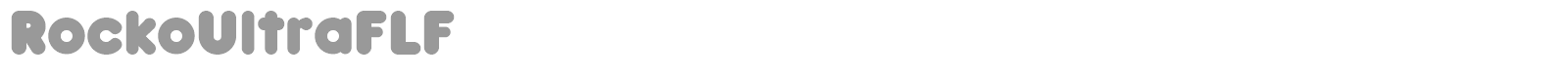 Rocko font preview