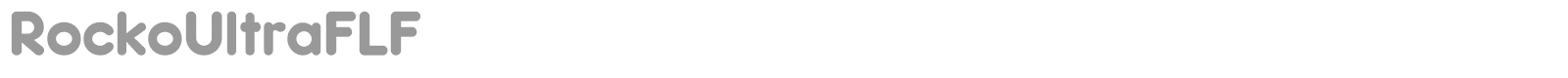 Rocko font preview