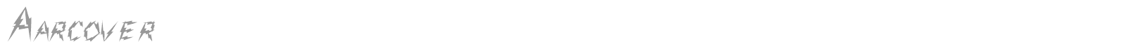 Aarcover font preview