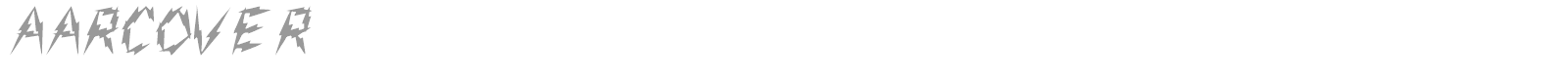 Aarcover font preview