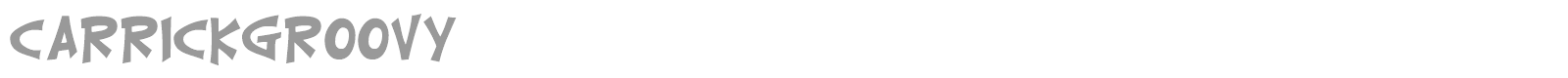 Carrick Groovy font preview