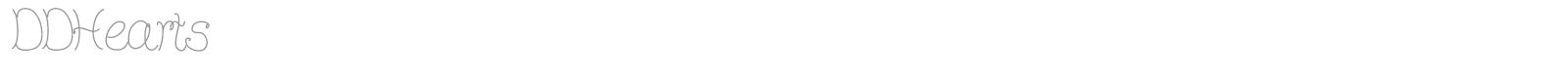 DD Hearts font preview