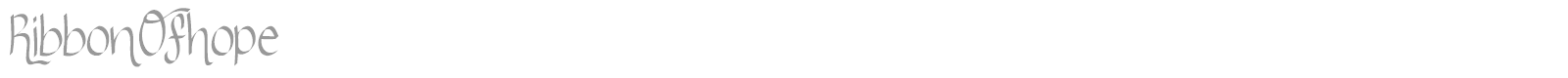 Ribbon Of Hope font preview
