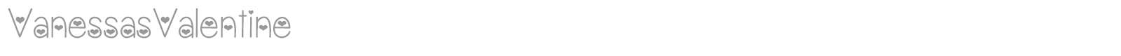 Vanessa's Valentine font preview