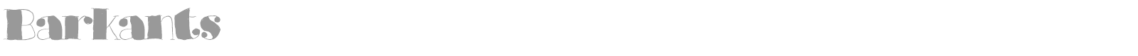 Barkants font preview