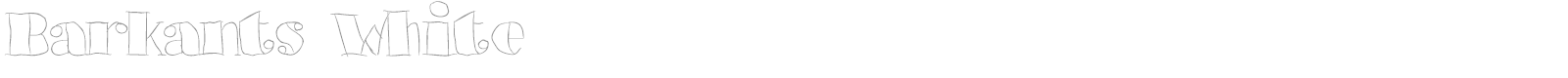 Barkants font preview