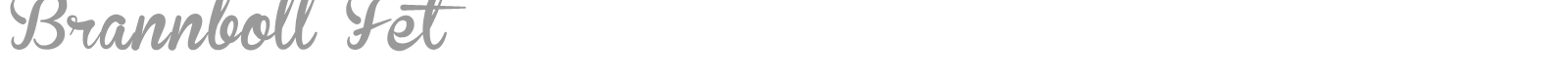 Brannboll font preview