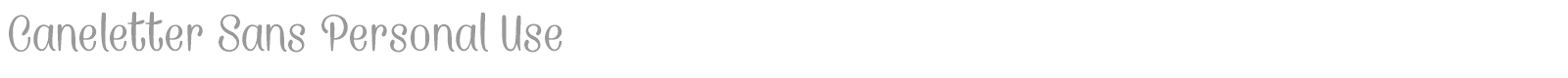 Caneletter Sans font preview