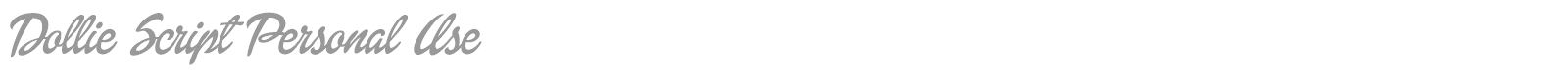 Dollie Script font preview