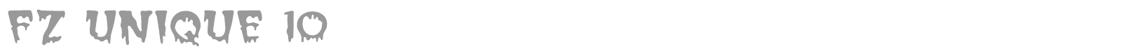 FZ UNIQUE 10 font preview