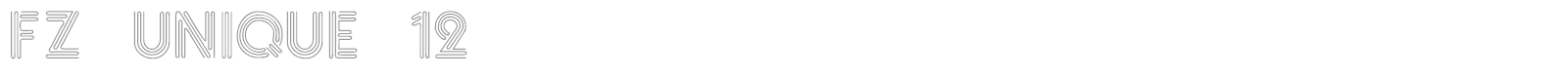 FZ UNIQUE 12 font preview